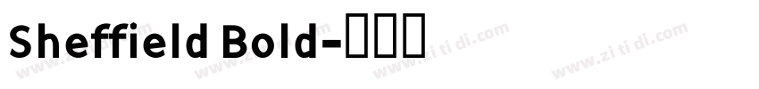Sheffield Bold字体转换